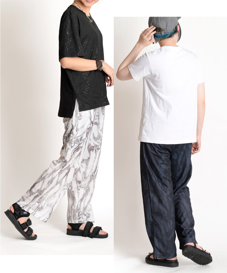 marai ワイドパンツ レディース きれいめ ストレートパンツ