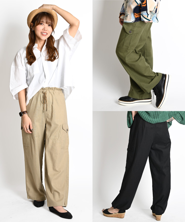 marai カーゴパンツ レディース ベイカーパンツ カーゴ パンツ