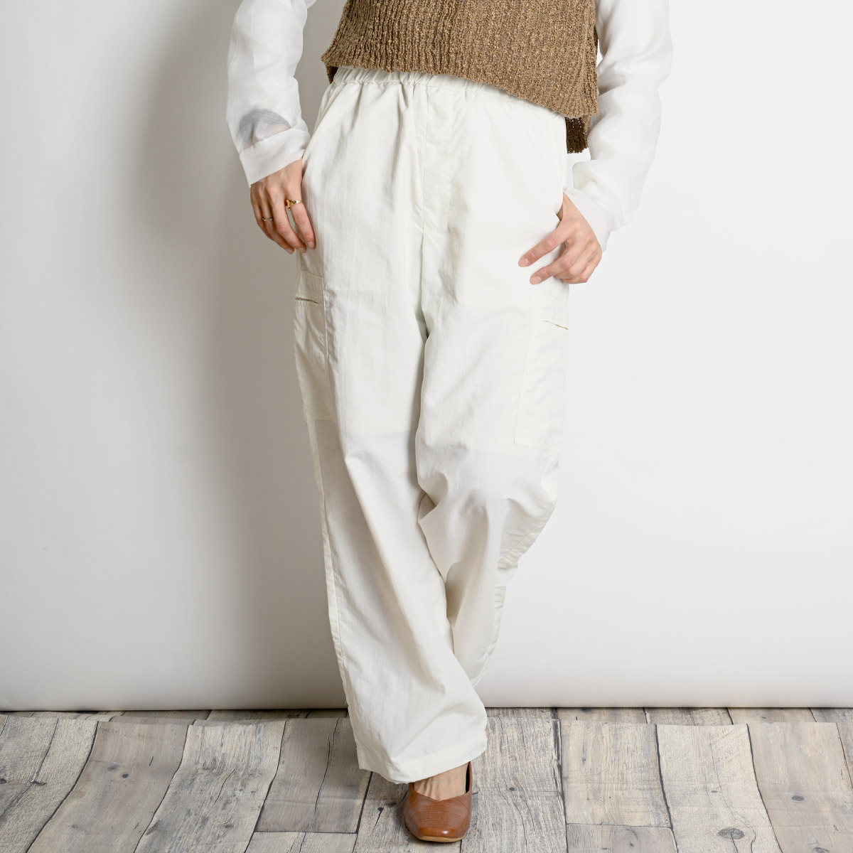 【新品】Marno Klara pants ホワイト ワイドパンツ サイズ1 ユニフォーム1.COM 医療白衣com ドクターウェア KAZEN カゼン