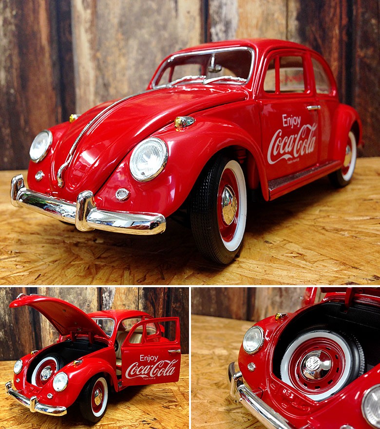 Coca-Cola ビートルカー ポスター 1987年 Volkswagen Bug Coca Cola