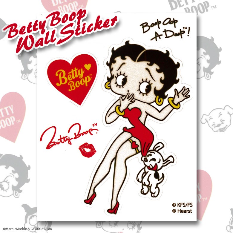 G4 ベティちゃん ベティ ブープ ウォールステッカー 009 ぶら下がるパジー インテリアステッカー Betty Boop 壁ステッカー ネコポス可 Stk 009 アメリカン雑貨のマーブルマーブル 通販 Yahoo ショッピング