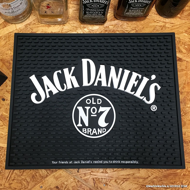 C5 バーマット Jack Daniel's ビッグ // ジャックダニエル インテリア雑貨 酒雑貨