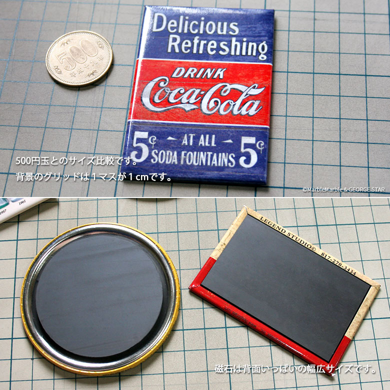 F3 Ice Box マグネット 磁石 #009 COKE Delicious // インテリア雑貨 / コカコーラ / アメリカ雑貨 / MADE  IN USA :zak-oth-02115-009:アメリカン雑貨のマーブルマーブル - 通販 - Yahoo!ショッピング