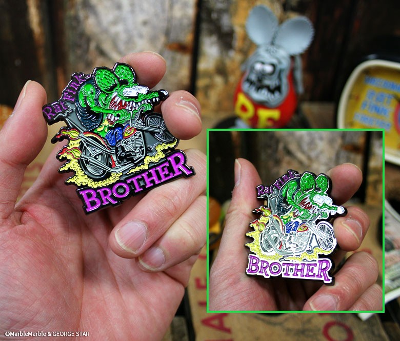 G4 Rat Fink ラットフィンク メタル・ピンバッジ ピンズ バイク