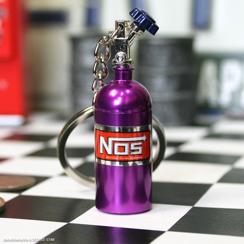 G3 Nos ボトル キーホルダー パープル // 小物入れ キーリング