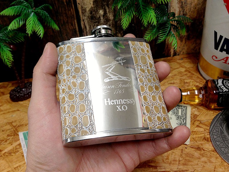 H5 Hennessy XO スキットル フラスコボトル 6oz [ 水筒 ヘネシー
