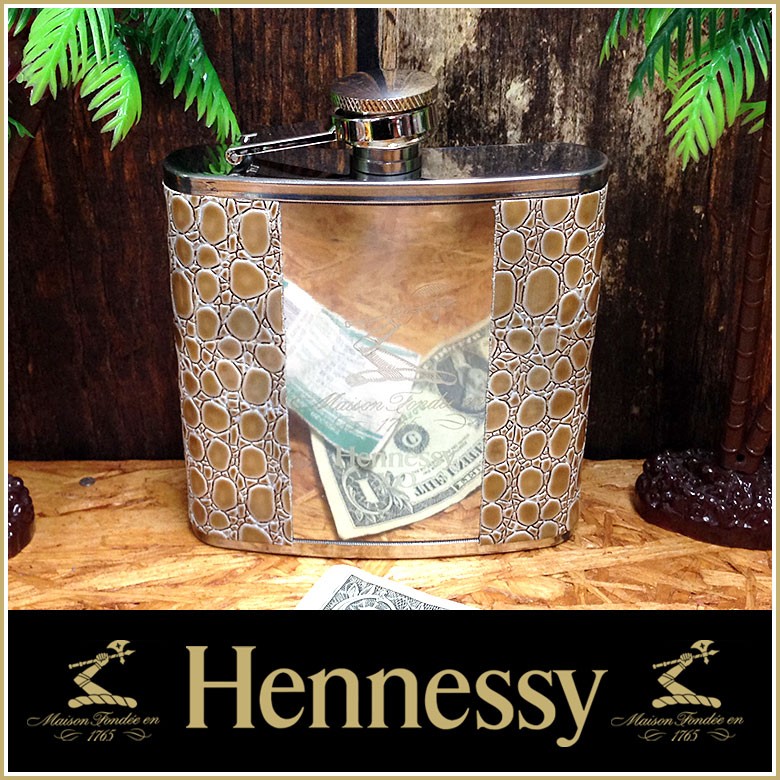 H5 Hennessy XO スキットル フラスコボトル 6oz [ 水筒 ヘネシー
