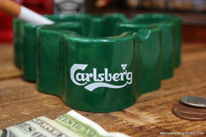 B1 ノベルティ灰皿 Carlsberg カールスバーグ プラスチック製アッシュ