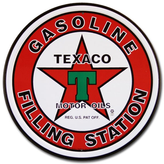 C3 ブリキ看板 TINサイン TEXACO テキサコ MOTOR OIL モーターオイル 