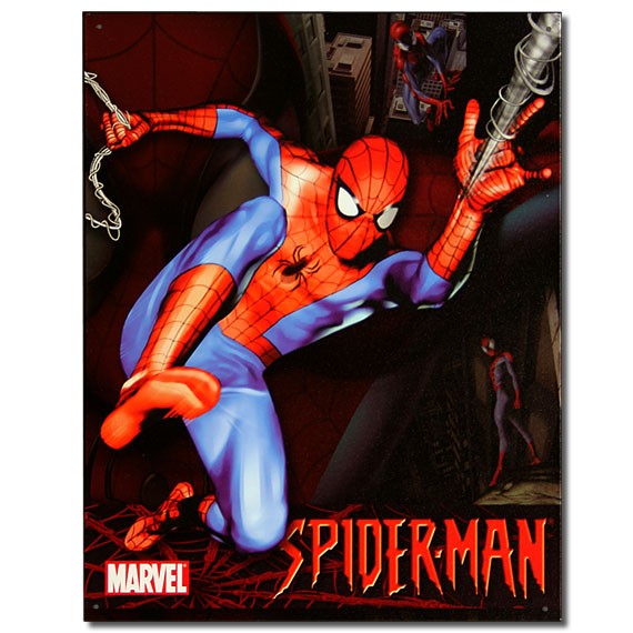 C3 ブリキ看板 TINサイン MARVEL SPIDER MAN スパイダーマン
