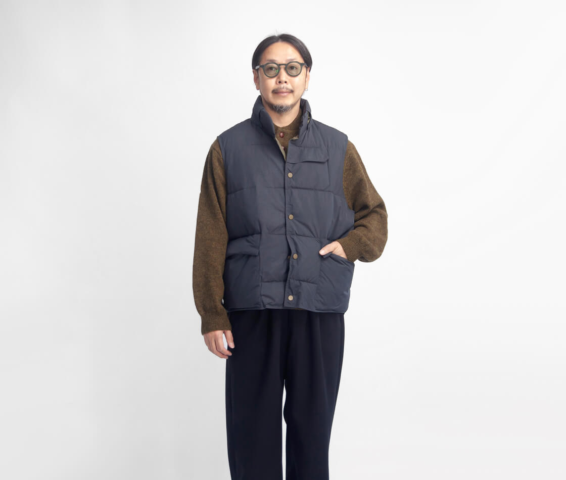 woolrich ウールリッチ90年代ダウンベスト ブラック Mサイズ sv-wjve2000-07.jpg