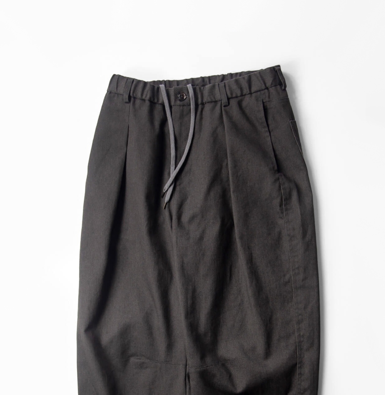 Upscape Audience オーディエンス ヴィンテージツイル 1タック カーブド バルーン イージーパンツ 日本製 メンズ
