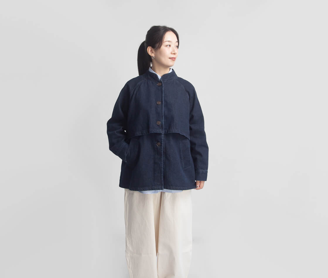 Kelen（ケレン） デニムジャケット マオカラー KIKO JK2071 レディース