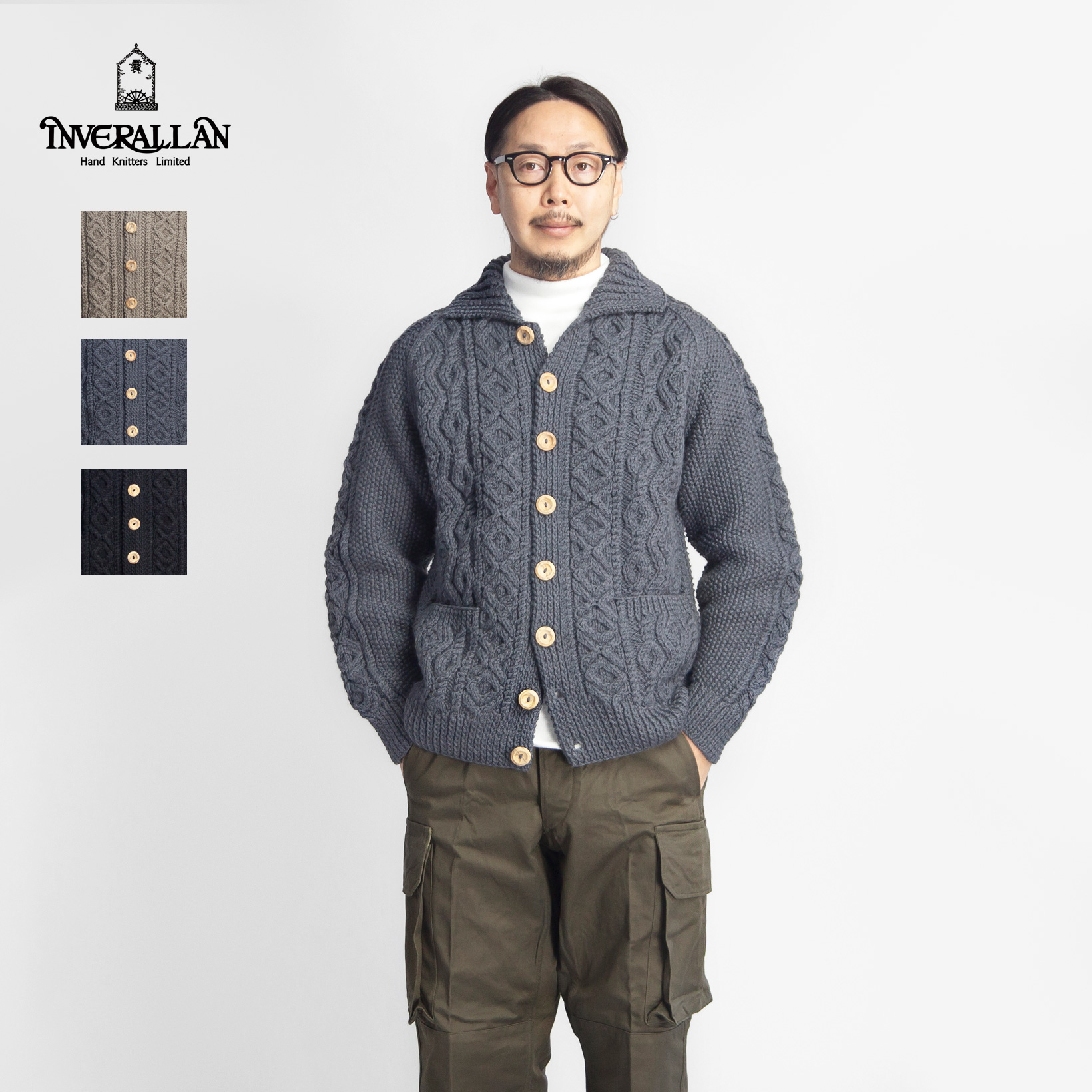 INVERALLAN（インバーアラン） INVERALLAN 3A ARAN ハンドニットウール