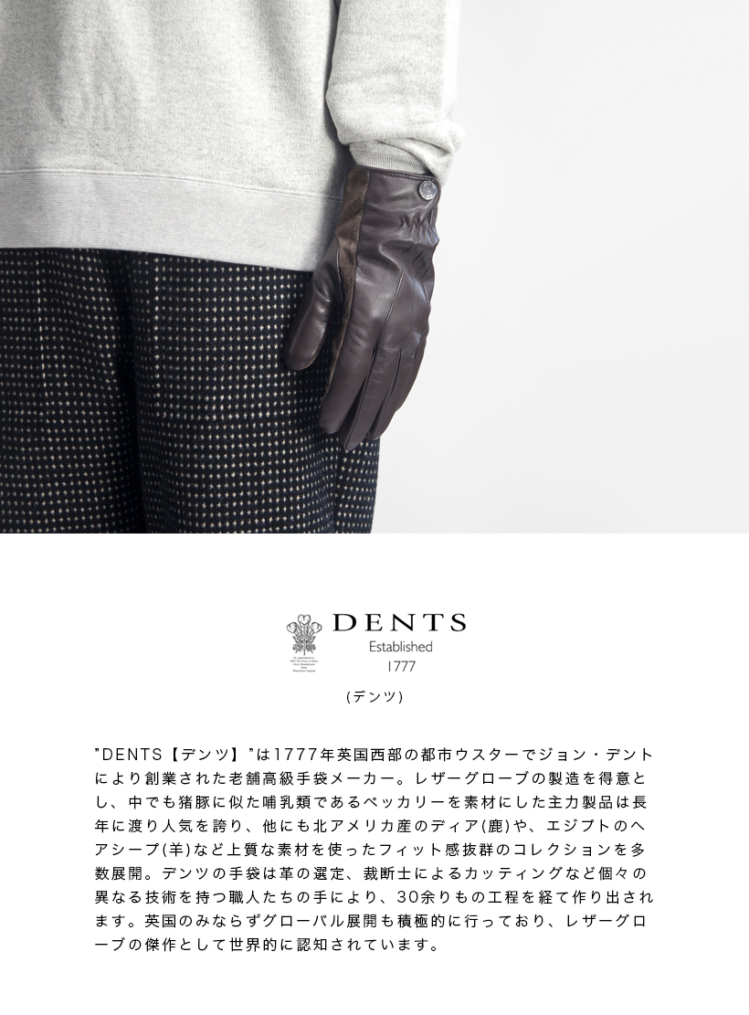 DENTS（デンツ） DENTS ESHER エッシャー タッチスクリーン レザー