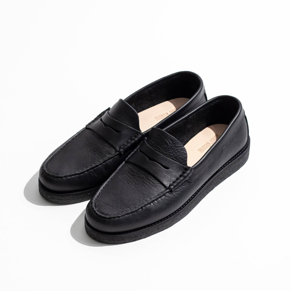 【超美品】UNITED ARROWS ペニーローファー撥水レザー25㎝黒 ザルダス ZARDUS ペニーローファー メンズ 本革 レザー ローファー