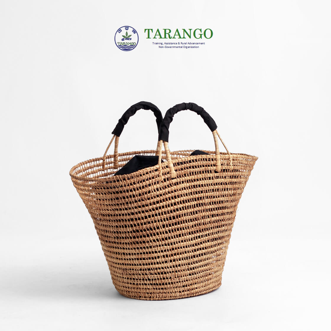 籠バック TARANGO タランゴ パームファイバー 手編み バケツ型かごバッグ