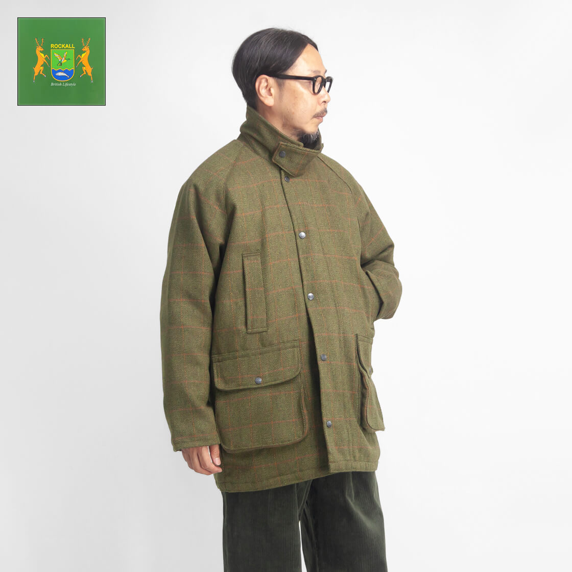 90-00's コーディロイ切替 ウールハンティングジャケット M 90s ハンティングジャケット 古着 ヴィンテージ 襟コーデュロイ 90年代