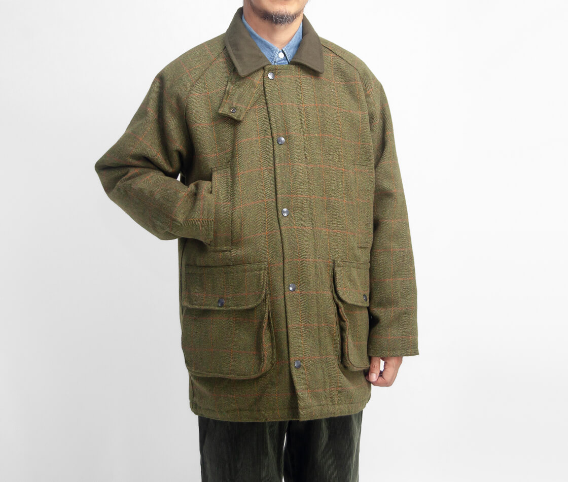 ロックオール ROCKALL ツイード ハンティングジャケット 中綿 メンズ