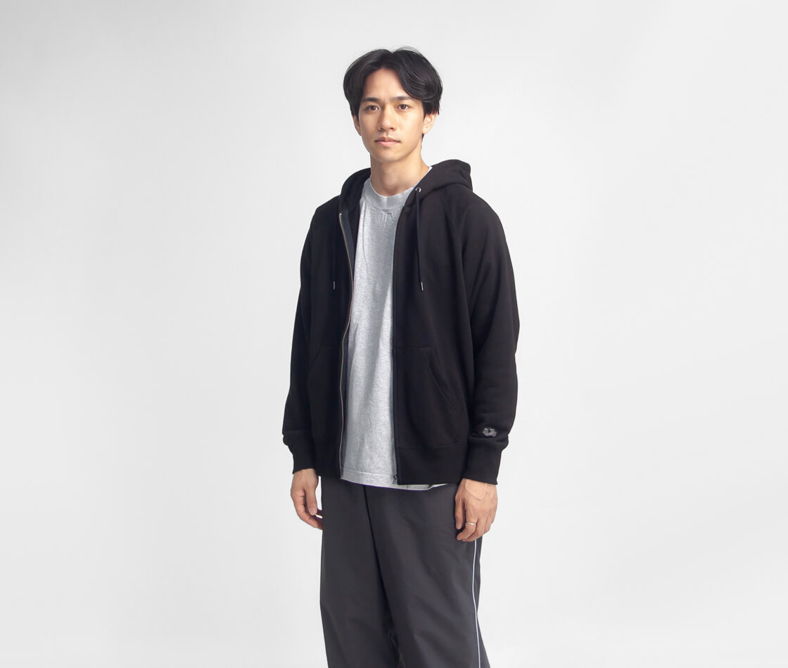 【SLONE】カリフォルニアコットン裏毛 スウェットパーカ FRUIT OF THE LOOM（フルーツオブザルーム） ジップパーカー 裏毛