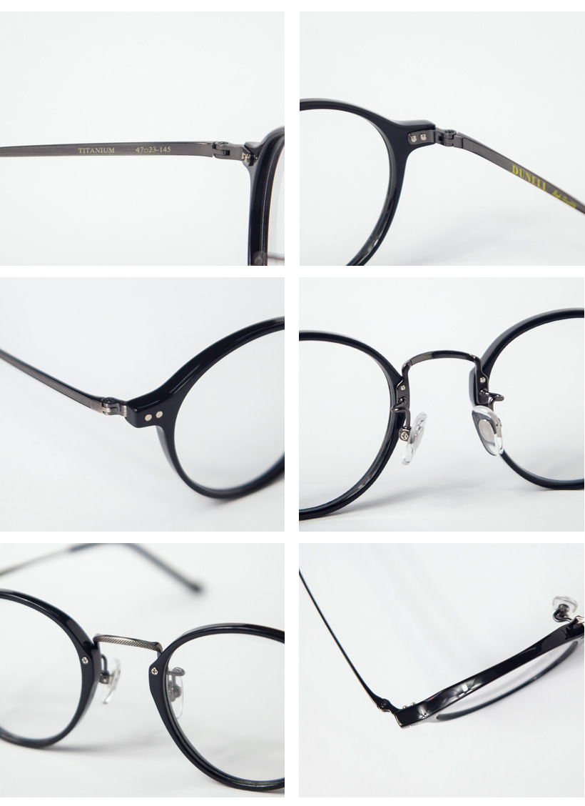 コンビネーション ボストンフレーム 日本製 鯖江 メガネ 度付き 伊達