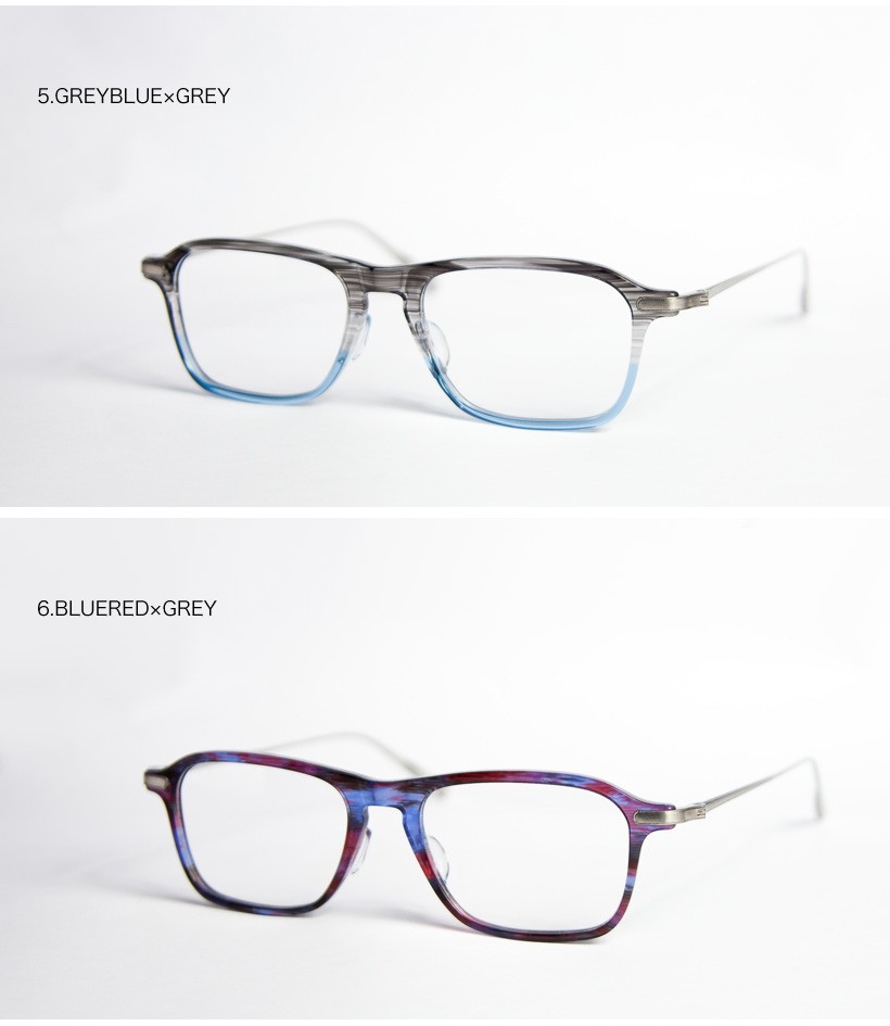 tsetse ツェツェ パリ型 変形ウェリントンメガネ コンビ 度付き 伊達