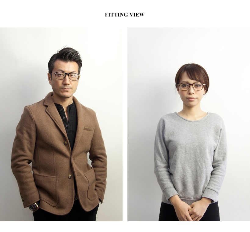 tsetse ツェツェ パリ型 変形ウェリントンメガネ コンビ 度付き 伊達