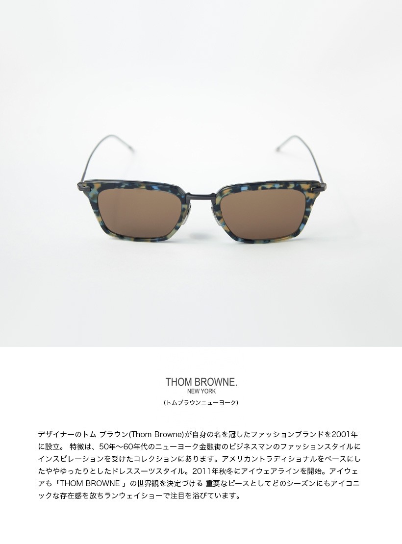 トムブラウン THOM BROWNE サングラス TBS-916 スクエア 51サイズ