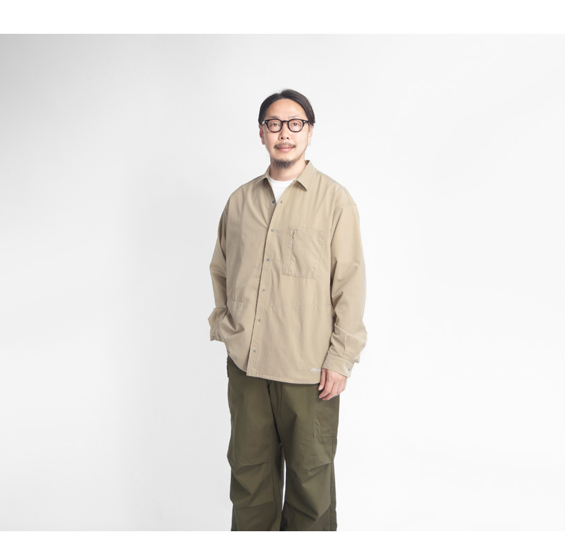 NANGA ナンガ エアクロスコンフィー 長袖シャツ メンズ : MARC