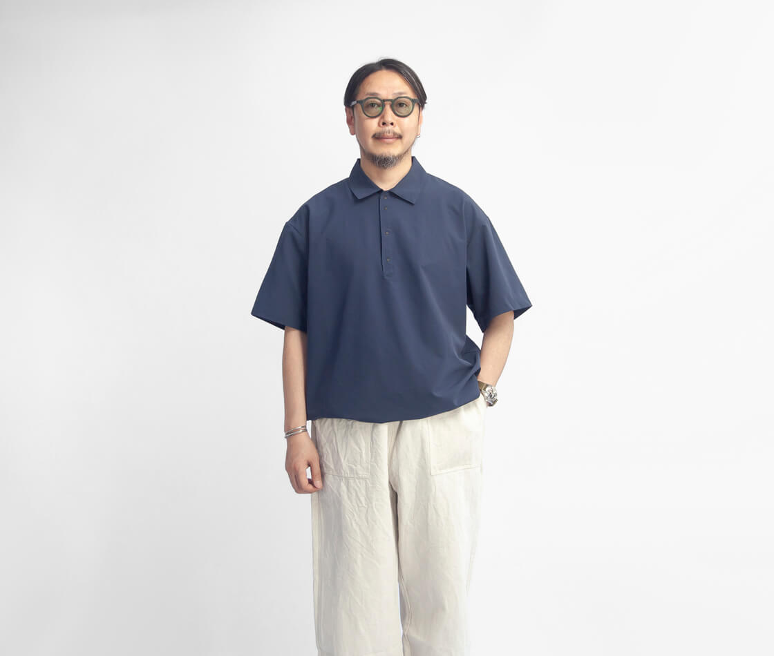 NANGA（ナンガ） NANGA DOTAIR COMFY POLO SHIRT ドットエアコンフィー