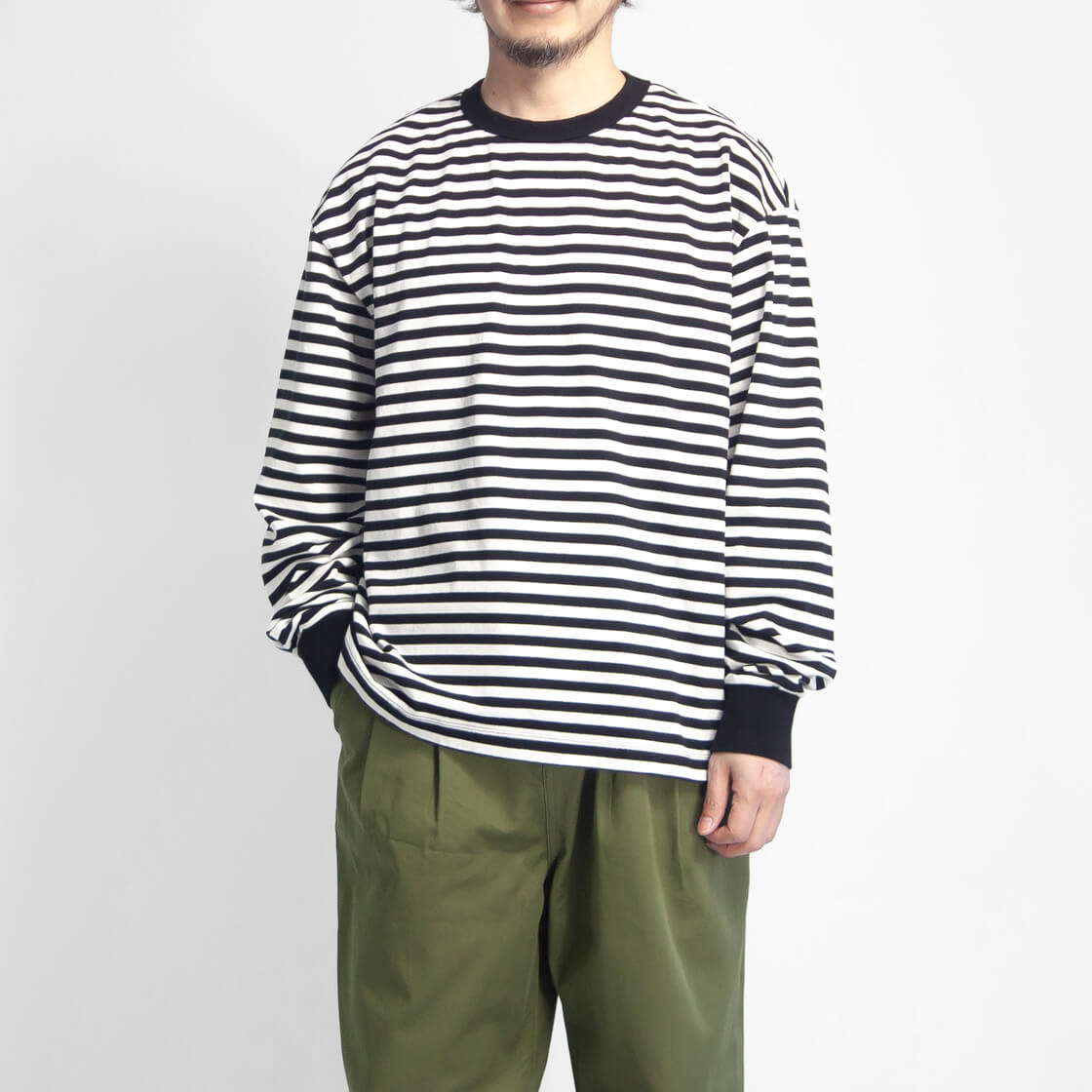 ATTACHMENT ボーダー長袖カットソー HAVE A GOOD DAY 【セール価格】ハブアグッドデイ have a good