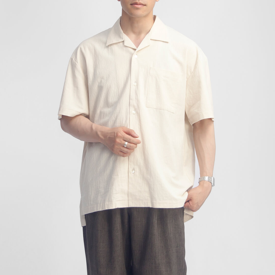 ※最終値下げ　8YARDS ハチヤーズ 半袖シャツ ベージュ HAVE A GOOD DAY（ハブアグッドデイ） 【セール価格】ハブアグッドデイ