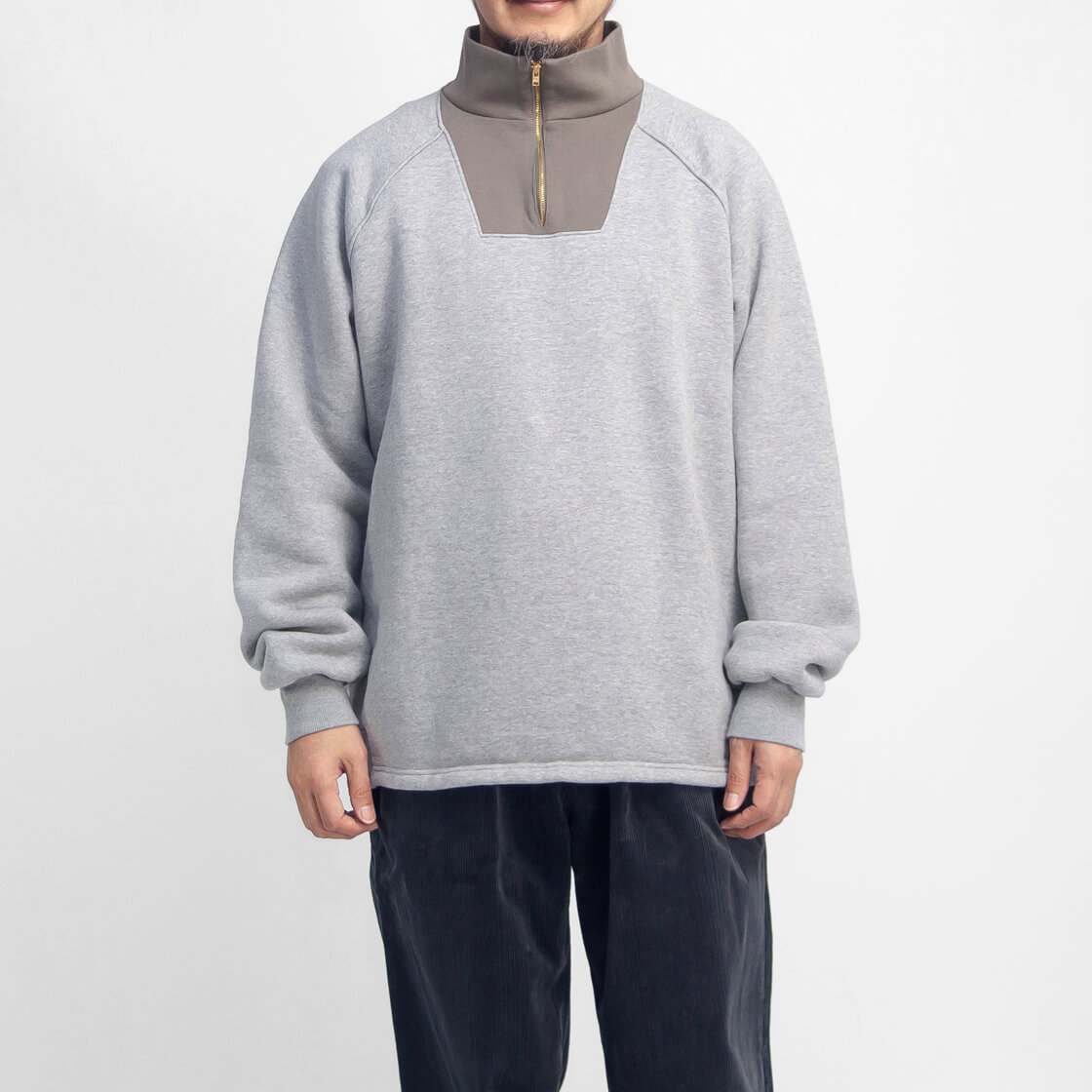 HAVE A GOOD DAY（ハブアグッドデイ） 裏起毛スウェット ハーフジップ