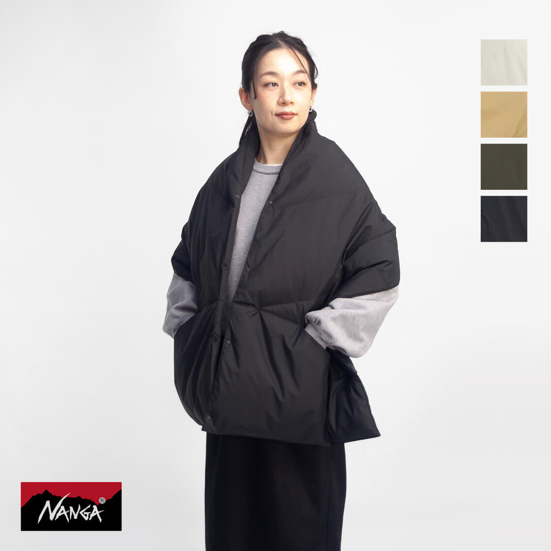 NANGA（ナンガ） ダウン ポンチョマフラー DOWN レディース : MARC