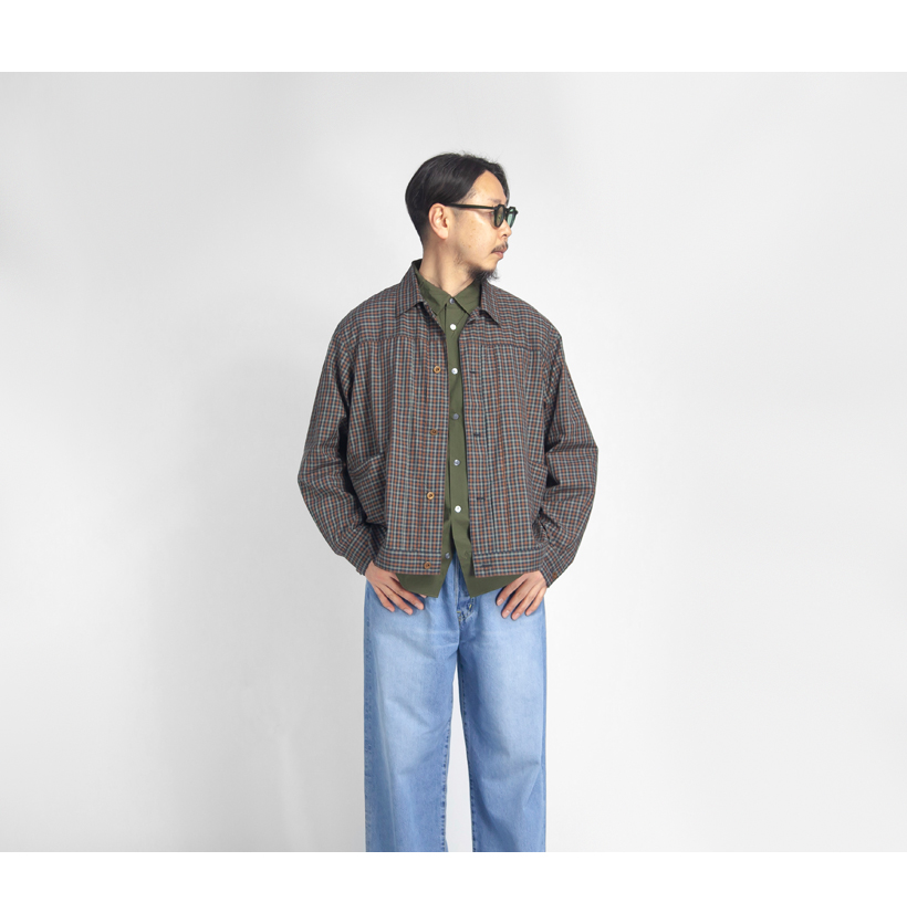 HUNIT エイチユニット チェック シャツジャケット サイズ3 【即完品】 楽天市場】H.UNIT エイチユニット ツイルチェック ワークシャツ