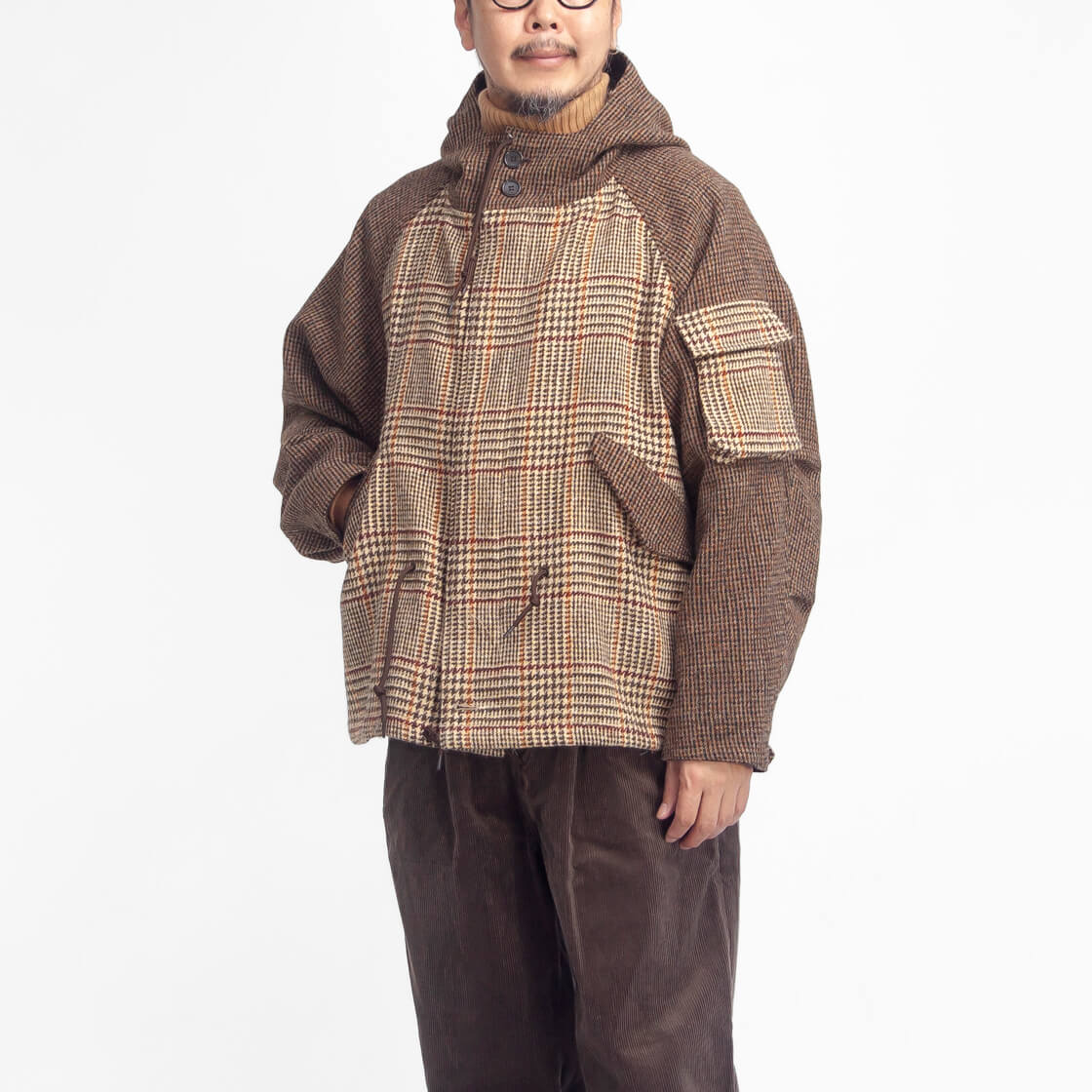 エイチユニット H.UNIT M-51 ハリスツイード ショートモッズ 日本製 メンズの画像