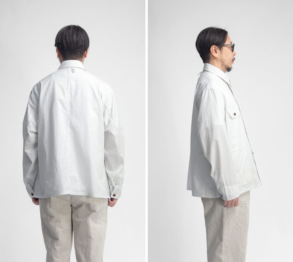 H.UNIT STORE LABEL エイチユニット H.UNIT ストライプ シャツオール