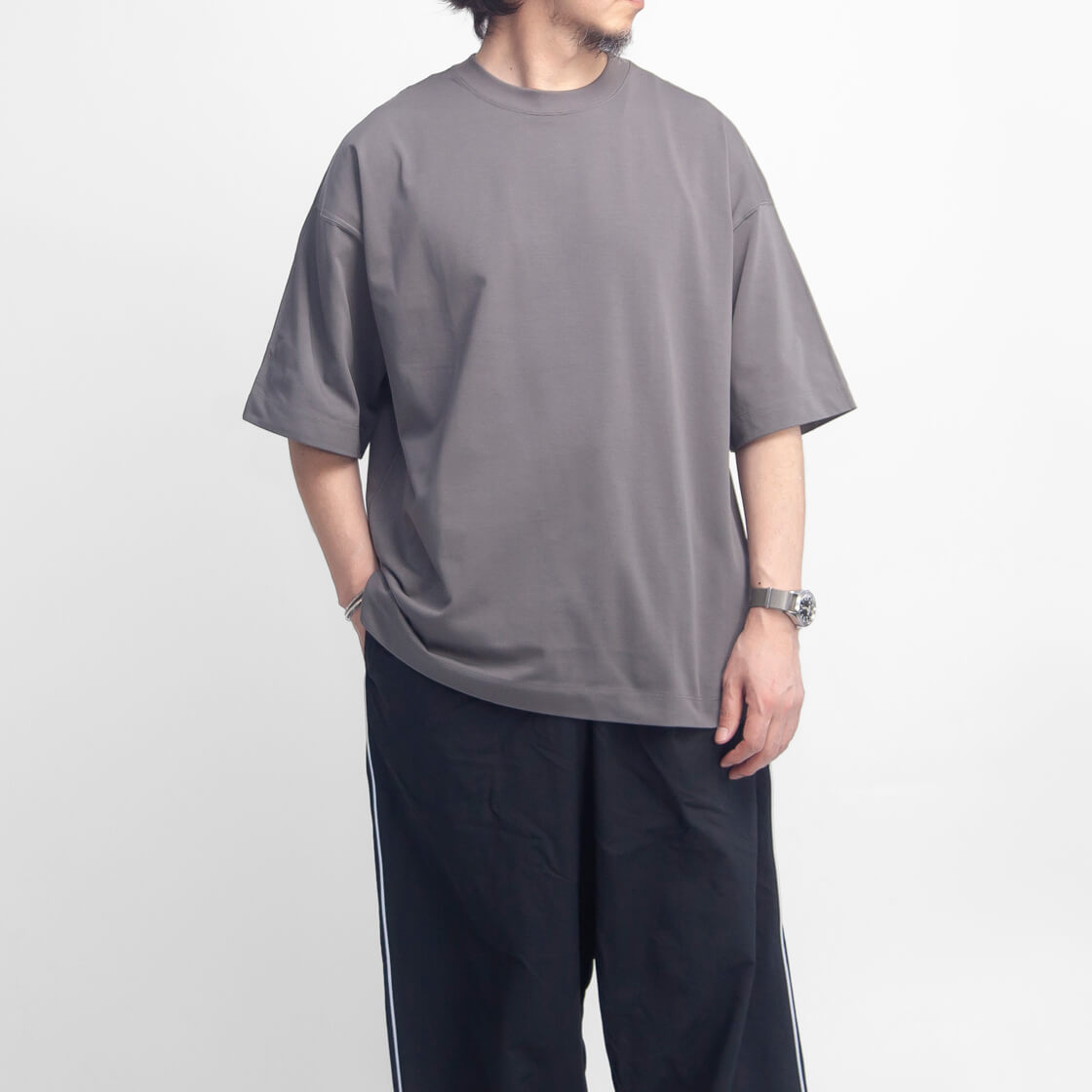セール価格】 マレッド Mared 強撚天竺 スプリットラグランスリーブT