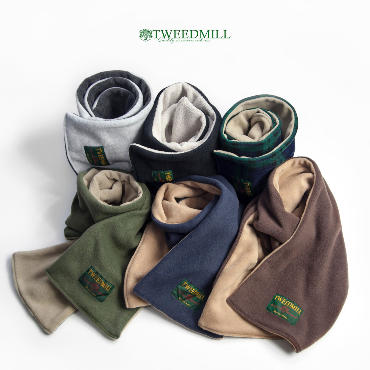 TWEED MILL（ツイードミル） 別注 フリースマフラー リバーシブル
