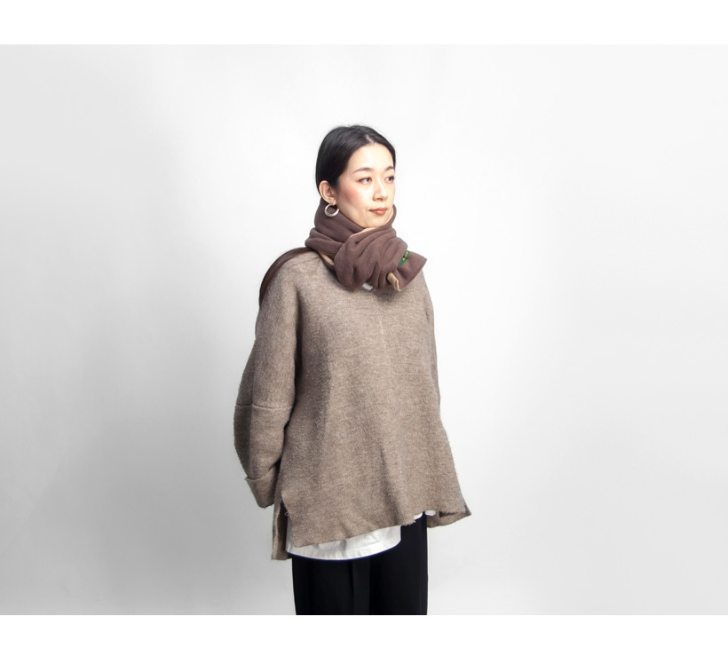 TWEED MILL（ツイードミル） 別注 フリースマフラー リバーシブル