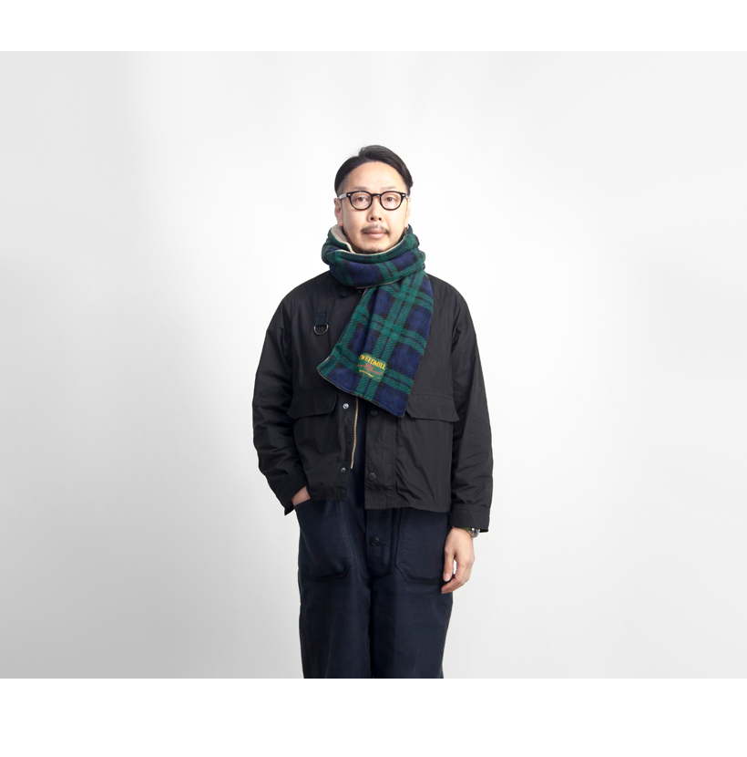 TWEED MILL（ツイードミル） 別注 フリースマフラー リバーシブル