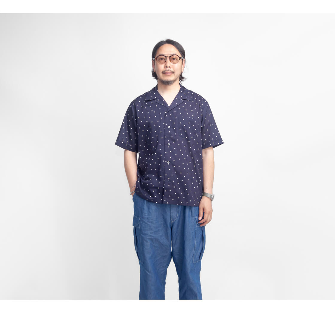 Harriss（ハリス） Harriss 60ローン ランダムドット オープンカラー