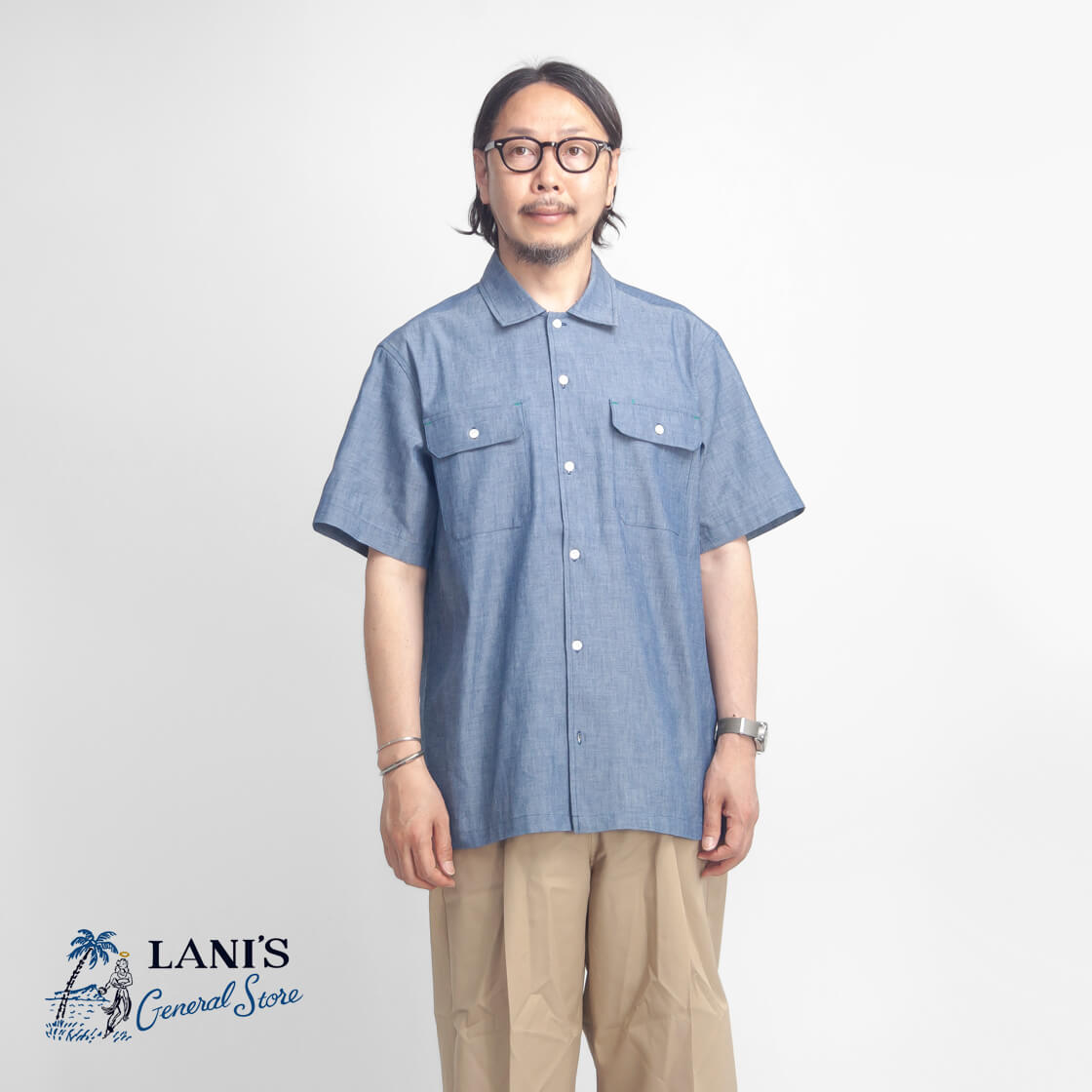 ラニーズジェネラルストア LANI'S General Store シャンブレー 半袖