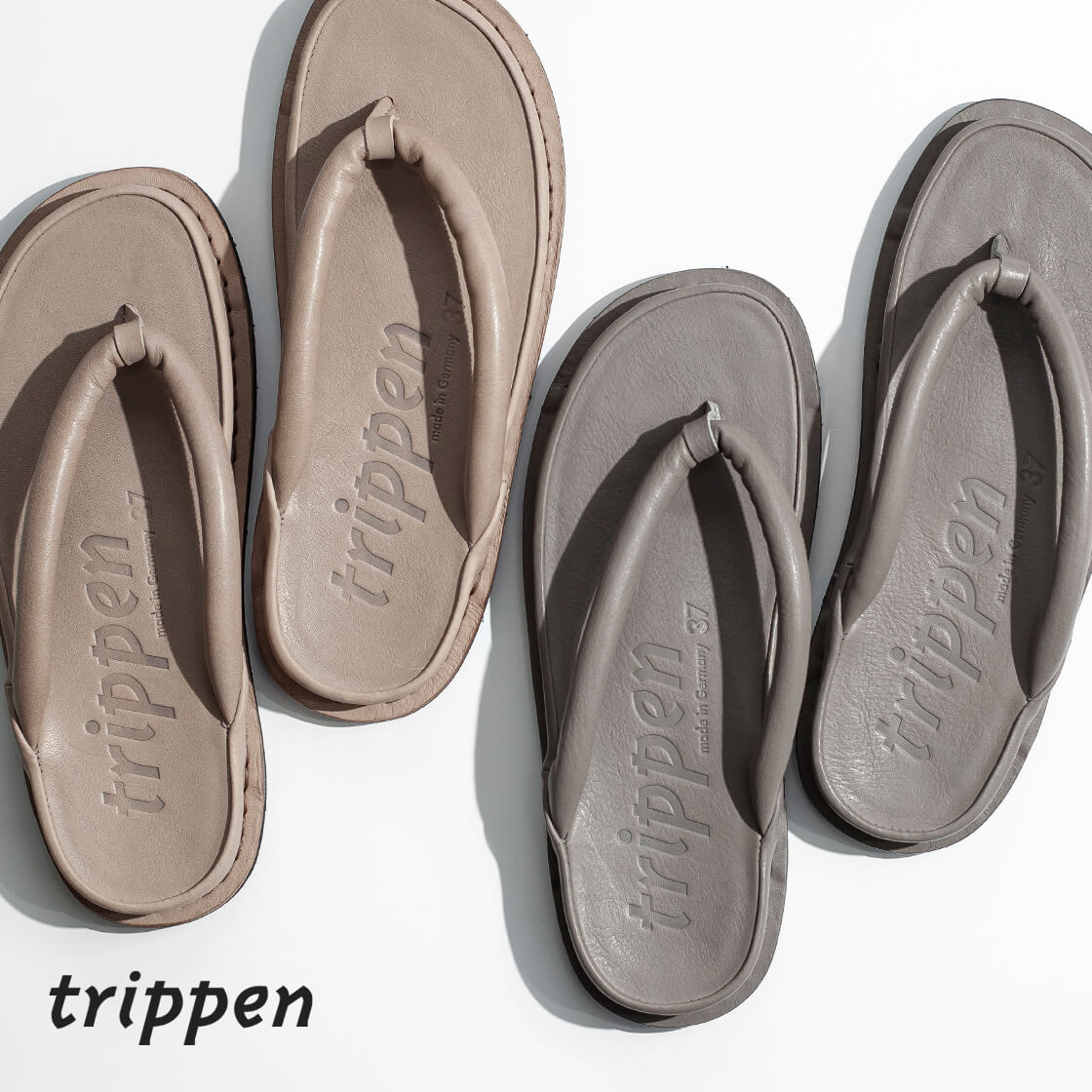 トリッペン レザーサンダル ZORI 40 trippen ゾーリ 草履 トング trippen（トリッペン） trippen ZORI 別注 トング レザーサンダル 草履
