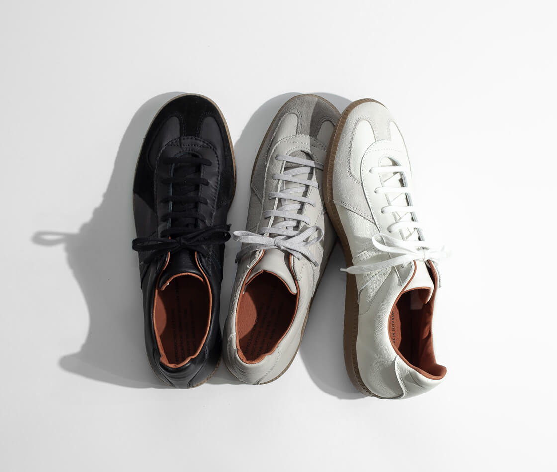 REPRODUCTION OF FOUND リプロダクションオブファウンド ジャーマントレーナー german レザースニーカー メンズ レディース