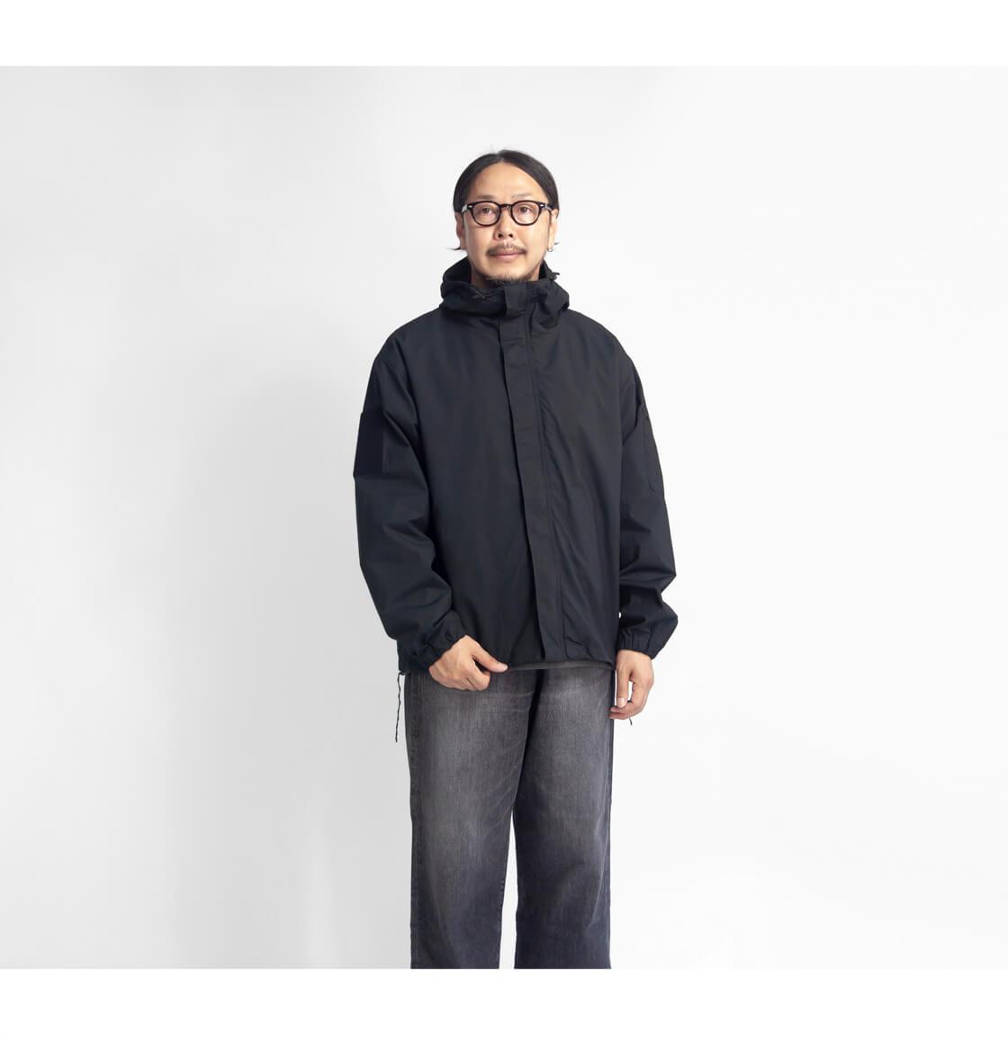 フード付きアルファベットジャケット MANUAL ALPHABET（マニュアルアルファベット） タイプライターフード