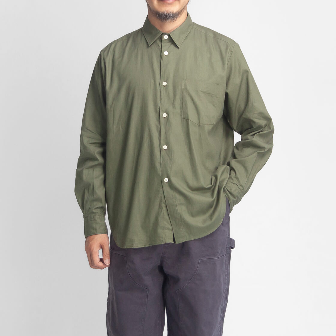 MANUAL ALPHABET マニュアルアルファベット 綿ビエラ ルーズフィット