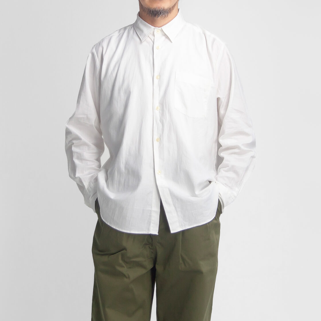 MANUAL ALPHABET マニュアルアルファベット 綿ビエラ ルーズフィット