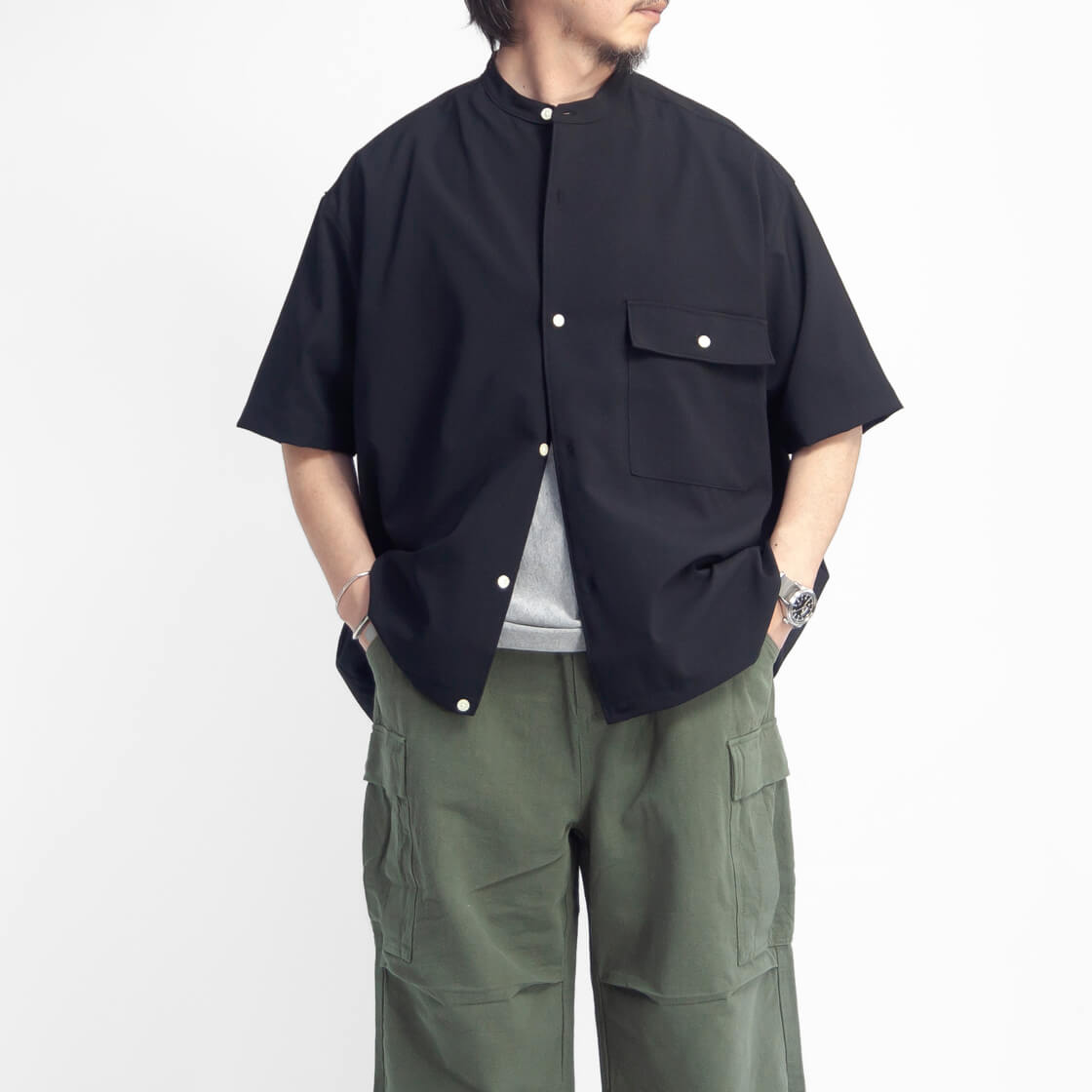 【20%OFF】マニュアルアルファベット MANUAL ALPHABET/シャツ/ワイドスピンドル ショートスリーブシャツ/MA-S-772/売れ筋商品|||レディース【正規取扱】 MANUAL ALPHABET 【セール価格】マニュアルアルファベット
