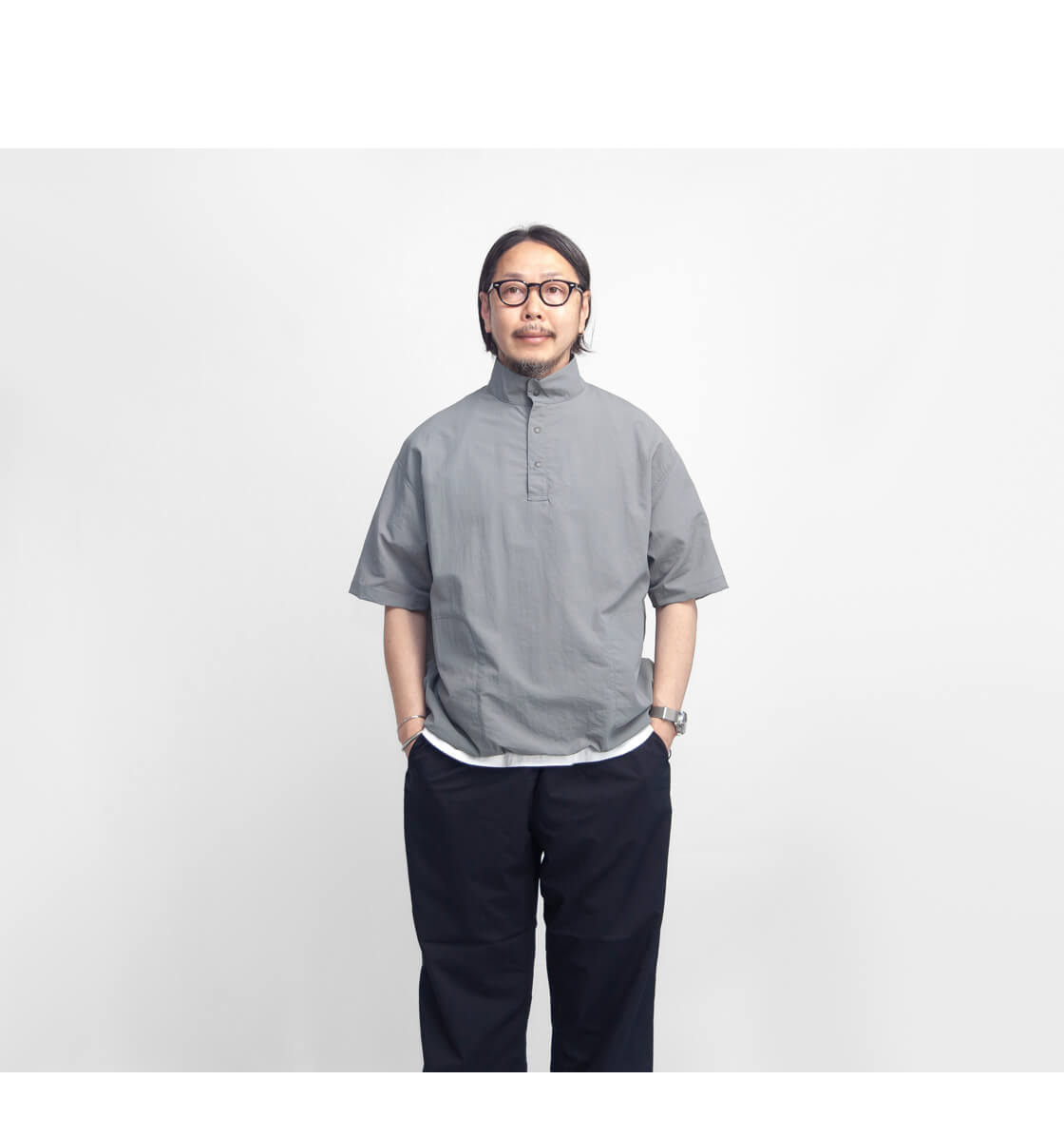 【新品特価】Manual Alphabet ノーカラーJKT　ブラック(M) MANUAL ALPHABET 【セール価格】マニュアルアルファベット